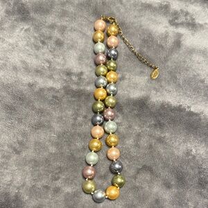 Kenneth Jay Lane Vintage Multicolor Pearl Necklace